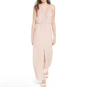 Wayf Posie Pink Maxi Dress Size Small